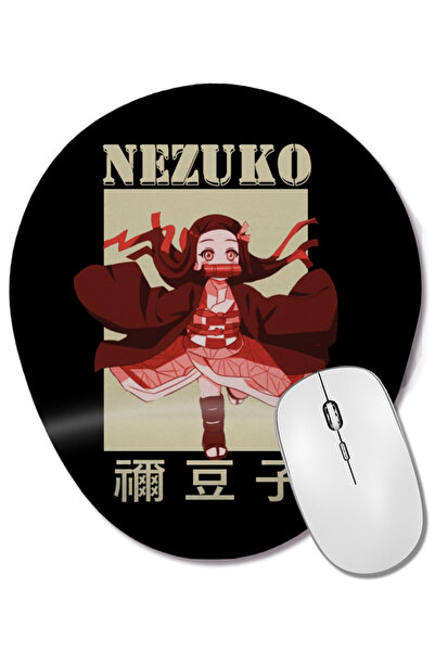 BASKI DÜNYASI Mouse Pad oval Demon Slayer Kimetsu No Yaiba Nezuko Anime cu su...