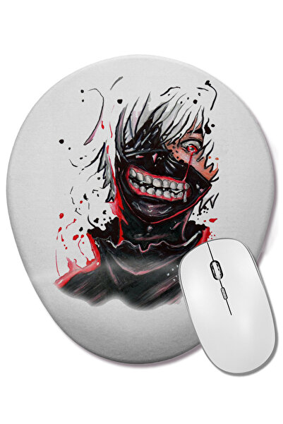 BASKI DÜNYASI Mouse Pad oval cu suport pentru încheietura mâinii Masculina Anime