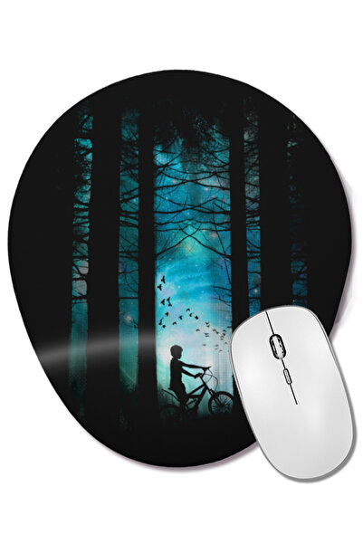 BASKI DÜNYASI Forest Long Ride, mouse pad oval cu suport pentru încheietura m...