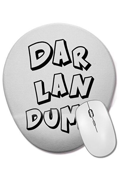 BASKI DÜNYASI Mouse Pad oval cu suport pentru încheietura mâinii, cu fraze ale Mării Negre