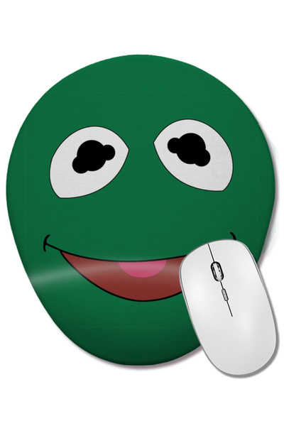 BASKI DÜNYASI Οβάλ ποντίκι με υποστήριξη καρπού Kermit Baby Frog