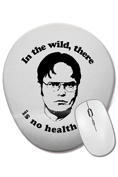 BASKI DÜNYASI Το Office Cornell Oval Mouse Pad με υποστήριξη καρπού