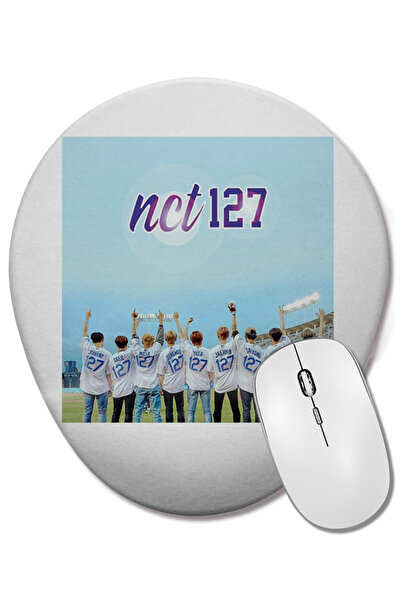 BASKI DÜNYASI NCT 127 ovalna podloga za miša sa podrškom za zglob