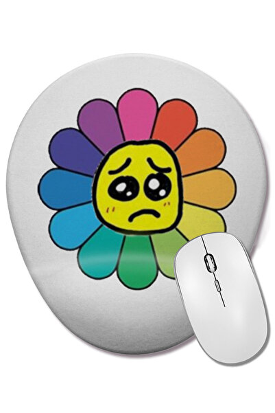 BASKI DÜNYASI Mouse Pad oval Bts Jhope Takashi Murakami cu suport pentru înch...