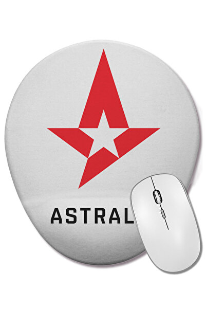 BASKI DÜNYASI Mouse Pad oval Csgo Astralis cu suport pentru încheietura mâinii