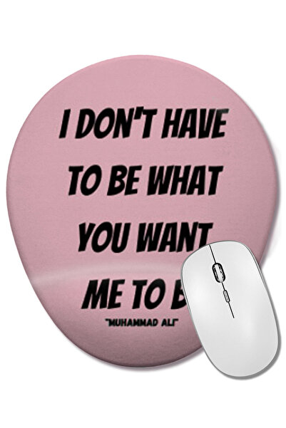 BASKI DÜNYASI Muhammad Ali Quote LOVER GIFT Mouse Pad oval cu suport pentru î...