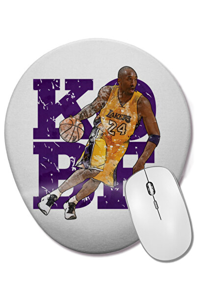 BASKI DÜNYASI Μαύρο Μάμπα Οβάλ Ποντίκι με Στήριγμα Καρπού