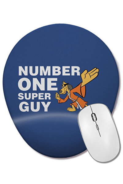 BASKI DÜNYASI Mouse Pad oval Number One Super Guy Hong Kong Phooey cu suport ...