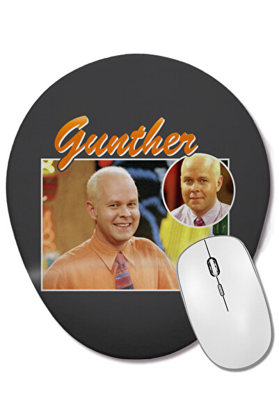 BASKI DÜNYASI Gunther Tribute Montage Mouse Pad oval cu suport pentru încheie...