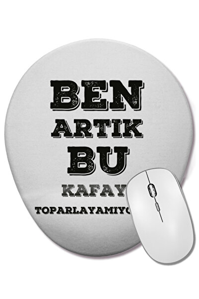 BASKI DÜNYASI Citat amuzant Nu pot să fac asta degetul meu mare oval pentru mouse-ul cu suport pentru încheietura mâinii