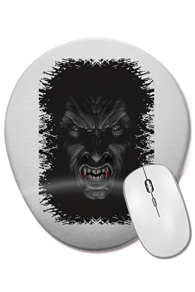 BASKI DÜNYASI Mouse Pad oval Dracula cu suport pentru încheietura mâinii