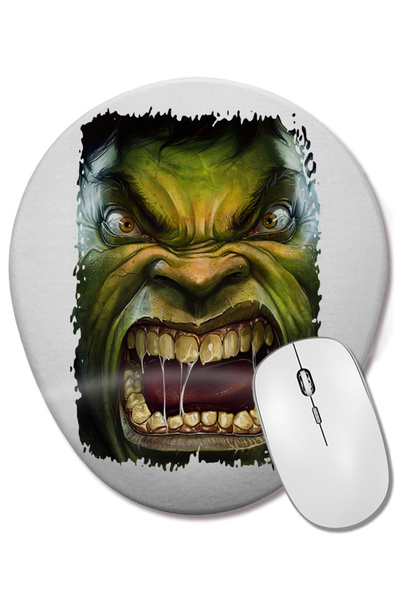 BASKI DÜNYASI Mouse Pad oval Hulk cu suport pentru încheietura mâinii