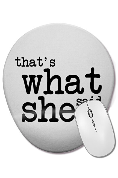 BASKI DÜNYASI The Office That's What She Said Οβάλ ποντίκι με υποστήριξη καρπού