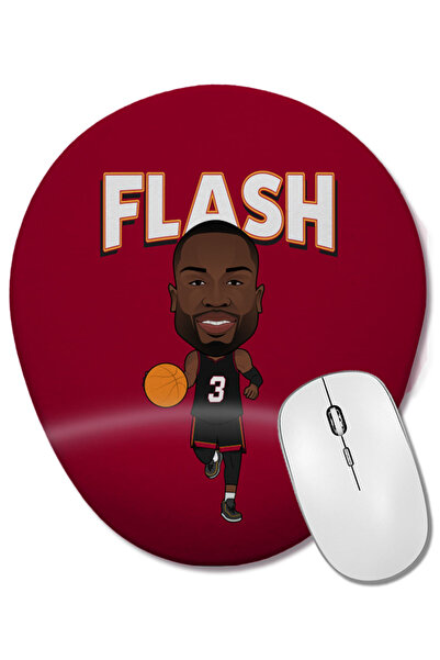 BASKI DÜNYASI Dwayne Wade Flash ovalna podloga za miša sa podrškom za zglob