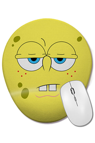 BASKI DÜNYASI Mouse Pad oval SpongeBob cu suport pentru încheietura mâinii