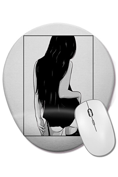 BASKI DÜNYASI Mouse Pad oval cu suport pentru încheietura mâinii