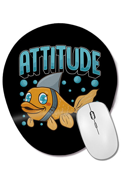 BASKI DÜNYASI Mouse Pad oval cu suport pentru încheietura mâinii, cu fraza am...