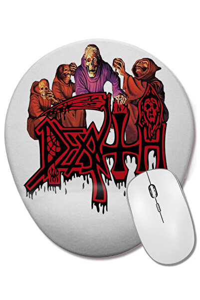 BASKI DÜNYASI Death Obituary Morbid Angel Mouse Pad oval cu suport pentru înc...