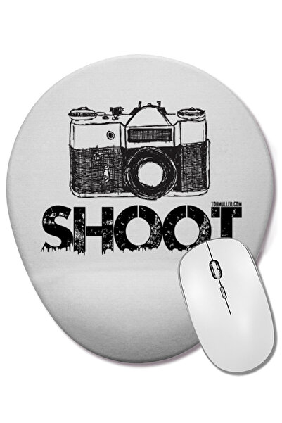 BASKI DÜNYASI Photo Shoot Zero067 Οβάλ ποντίκι με υποστήριξη καρπού