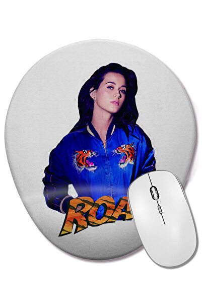 BASKI DÜNYASI Mouse Pad oval Katy Perry Roar cu suport pentru încheietura mâinii