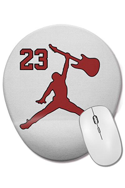 BASKI DÜNYASI Οβάλ ποντίκι ποντικοπολλαπλής χρήσης με στήριγμα καρπού για κιθ...