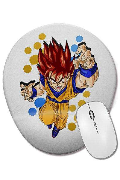 BASKI DÜNYASI Овална подложка за мишка Goku с опора за китката