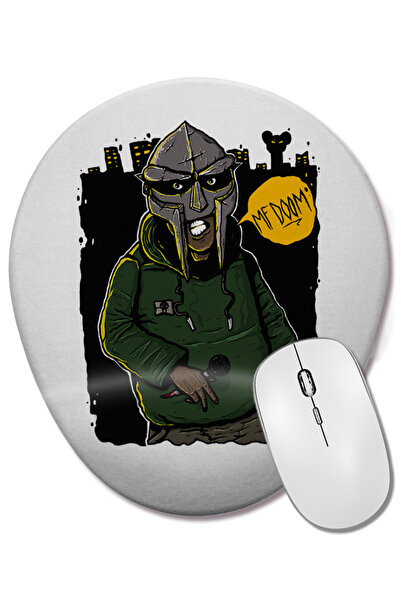 BASKI DÜNYASI Mf Doom City Οβάλ ποντίκι με υποστήριξη καρπού