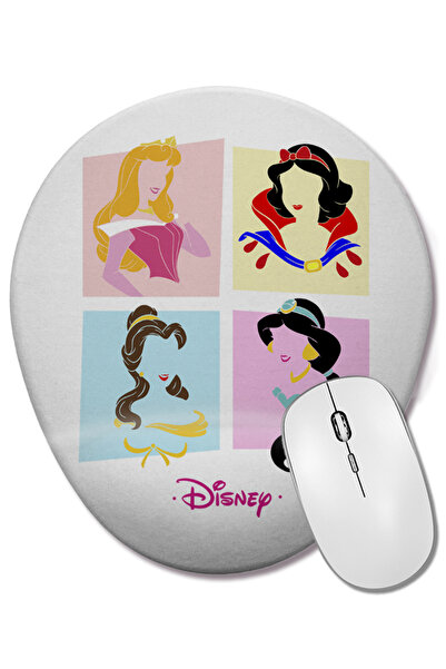 BASKI DÜNYASI Mouse Pad oval Princesas Silueta 5 cu suport pentru încheietura...