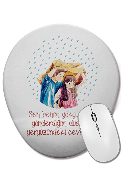 BASKI DÜNYASI Подарък за Свети Валентин за любимия човек 0218 Овална подложка...