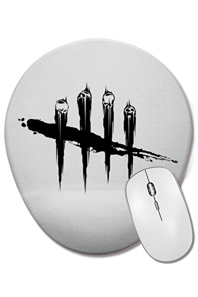 BASKI DÜNYASI Dead by Daylight Logo 03 Mouse Pad oval cu suport pentru închei...