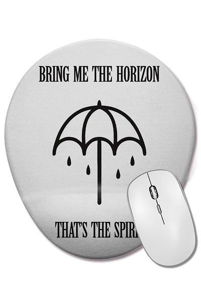 BASKI DÜNYASI لوحة ماوس بيضاوية لدعم المعصم من Bring Me The Horizon Bmth