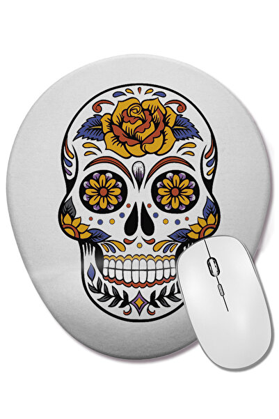 BASKI DÜNYASI Mouse Pad oval cu mâner lung și suport pentru încheietura mâini...