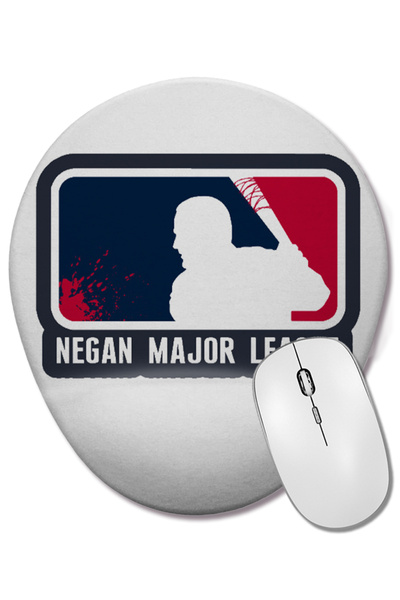BASKI DÜNYASI Mouse Pad oval Negan Major League cu suport pentru încheietura ...