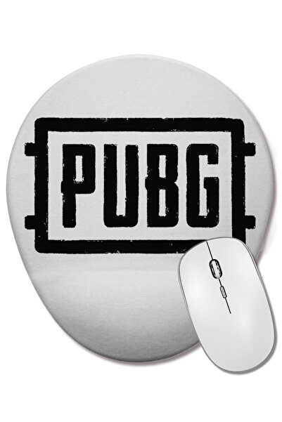 BASKI DÜNYASI Mouse Pad oval Pubg cu suport pentru încheietura mâinii