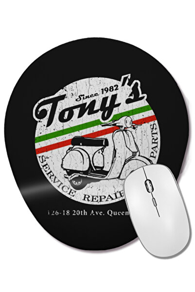 BASKI DÜNYASI Οβάλ ποντίκι με ρεπλική επικάλυψη της Vespa Tony's Scooter Repa...