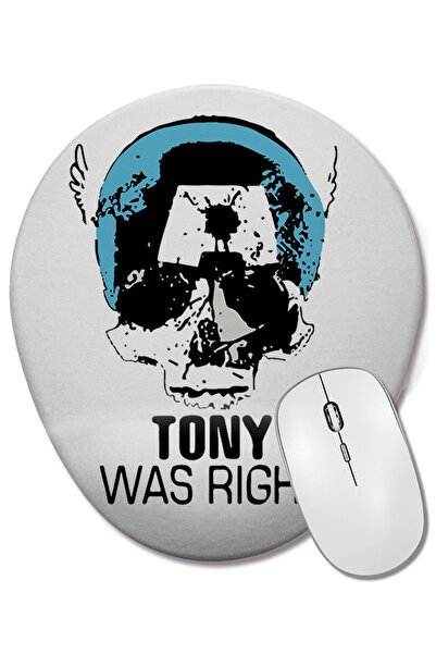 BASKI DÜNYASI Mouse Pad oval Tony Was Right cu suport pentru încheietura mâinii