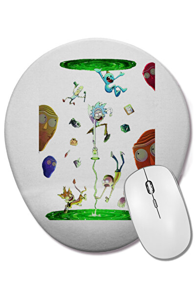 BASKI DÜNYASI Οβάλ ποντίκι με υποστήριξη καρπού Rick e Morty