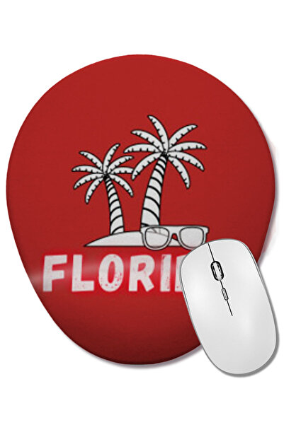 BASKI DÜNYASI Mouse Pad oval cu suport pentru încheietura mâinii Florida Love...