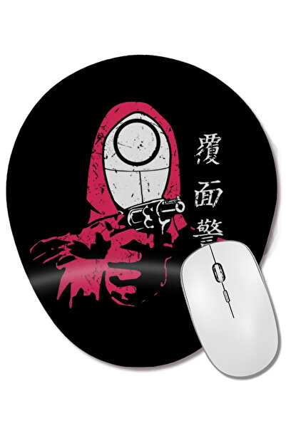 BASKI DÜNYASI Squid Game Undercover cop Series Mouse Pad oval cu suport pentr...