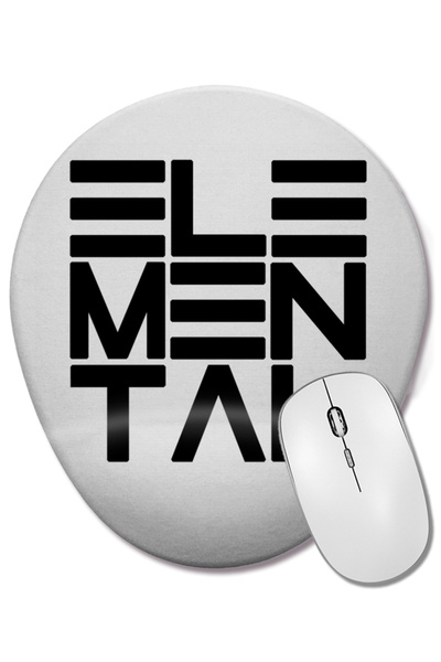 BASKI DÜNYASI Mouse Pad oval cu suport pentru încheietura mâinii Elemental
