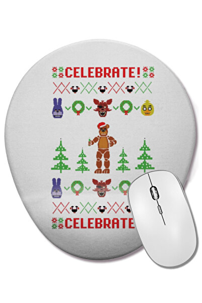 BASKI DÜNYASI Five Nights At Freddys Time To Play Mouse Pad oval cu suport pe...