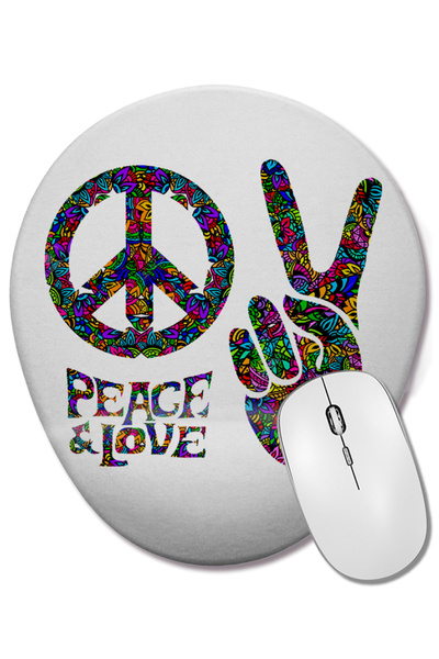 BASKI DÜNYASI Semnul Victoriei și Pacei Peace Lowe Mouse Pad oval cu suport p...