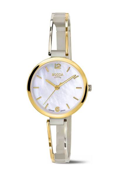 Boccia Γυναικείο ρολόι Boccia 3354-01, Quartz, 30mm, 5ATM