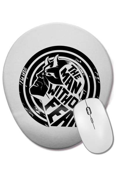 BASKI DÜNYASI Mouse Pad oval cu suport pentru încheietura mâinii The Man Without Fear
