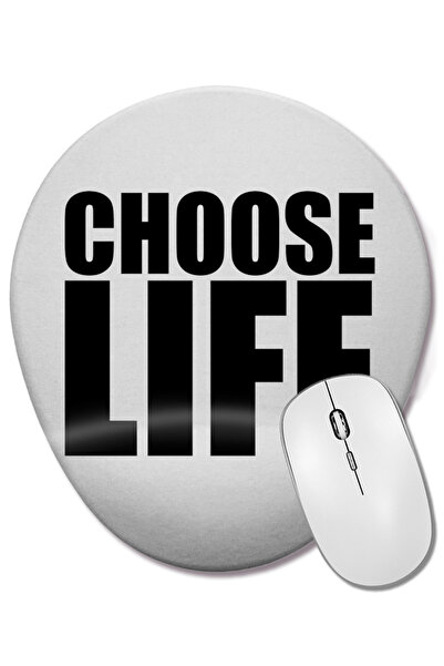 BASKI DÜNYASI Επιλέξτε το οβάλ ποντίκι με υποστήριξη καρπού Life Trainspotting