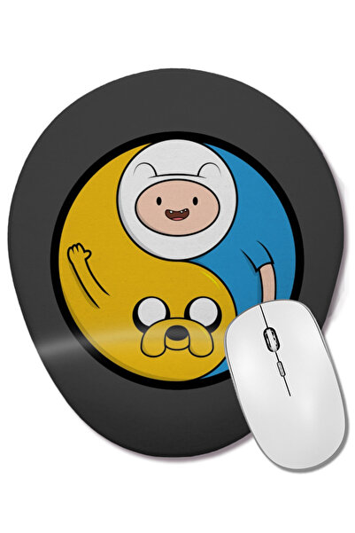 BASKI DÜNYASI Adventure Time Jake Finn Yang Mouse Pad oval cu suport pentru î...