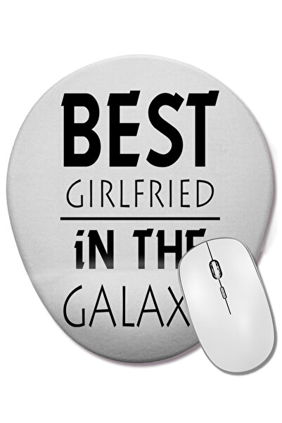 BASKI DÜNYASI MELHOR AMIGA DA GALAXIA Mouse Pad oval cu suport pentru încheietura mâinii