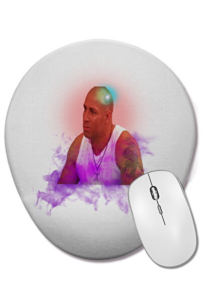 BASKI DÜNYASI Mouse Pad oval Vindiesel cu suport pentru încheietura mâinii