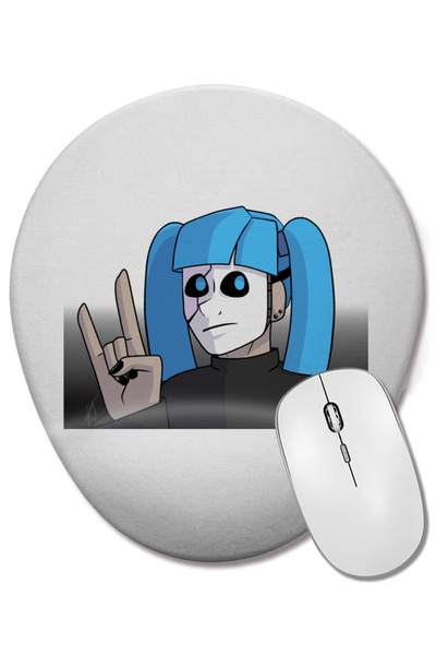 BASKI DÜNYASI ο Οβάλ ποντικοπλατσάκι με υποστήριξη καρπού