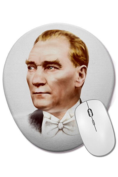 BASKI DÜNYASI Mustafa Kemal Atatürk 04 Οβάλ ποντίκι με υποστήριξη καρπού